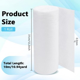 BENECREAT Air Vent Filters, 393x12.2 Inch Electrostatic Air Filter Roll, White Filter Material for Floor, Registers, Grilles, Ceiling, HVAC & RV Vents