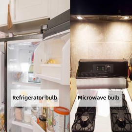 OPXELUYO KEI D28X KEL 2816X Refrigerator Bulb 3W Replacement D28k Kel 2812 Freezer Light 100-265v E17 3.8W 40w Halogen 500lm Equivalent Daylight White Pack of 1