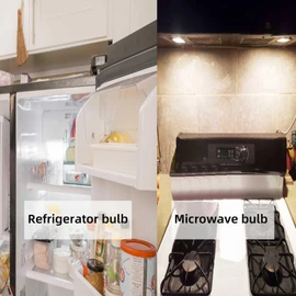 OPXELUYO KEI D28X KEL 2816X Refrigerator Bulb 3W Replacement D28k Kel 2812 Freezer Light 100-265v E17 3.8W 40w Halogen 500lm Equivalent Daylight White Pack of 1