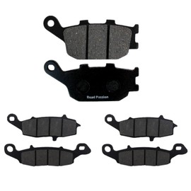 Road Passion Pastillas de freno semimetálicas delanteras + traseras para V 400 (03-05) / SV 650 (03-15) / GSF 650 (05-06) / GSR 750 L/AL (11-14) / DL 1000 V-Strom (K/L) (02-12)