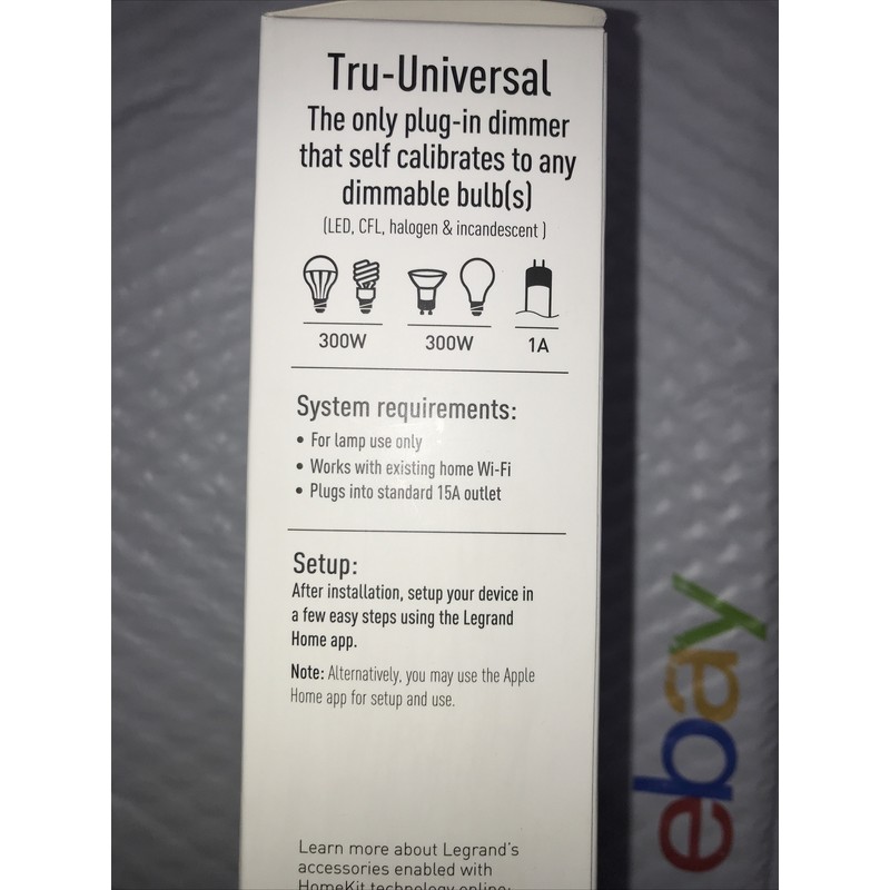 LEGRAND Smart Plug-In Tru-Universal Dimmer HKRP20 .. SEALED NIB