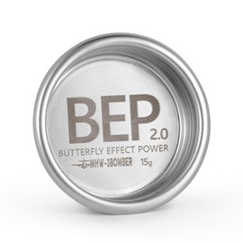 MHW-3BOMBER 58mm Espresso Filter Basket, 15g Double-layer Stainless Steel High Precision Extraction Portafilter Basket Filter Fits Most 58mm Portafilter/Tamper, Ridged, FB5627-OS