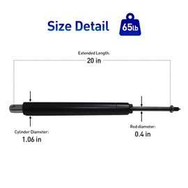 Adjustable Lockable Gas Spring Soft Close Hinges,Gas Struts Box Bed Heavy Duty Gas Support, Furniture Locking Adjustable Gas Style Lifting Gas Spring (90 LB, 20 in)