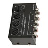 Passive Mixer 4 Channel Line Mixer Mini Sound Mixer Stereo