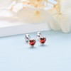 Sterling Silver Stud Earrings for Women Men Girls- Small Heart