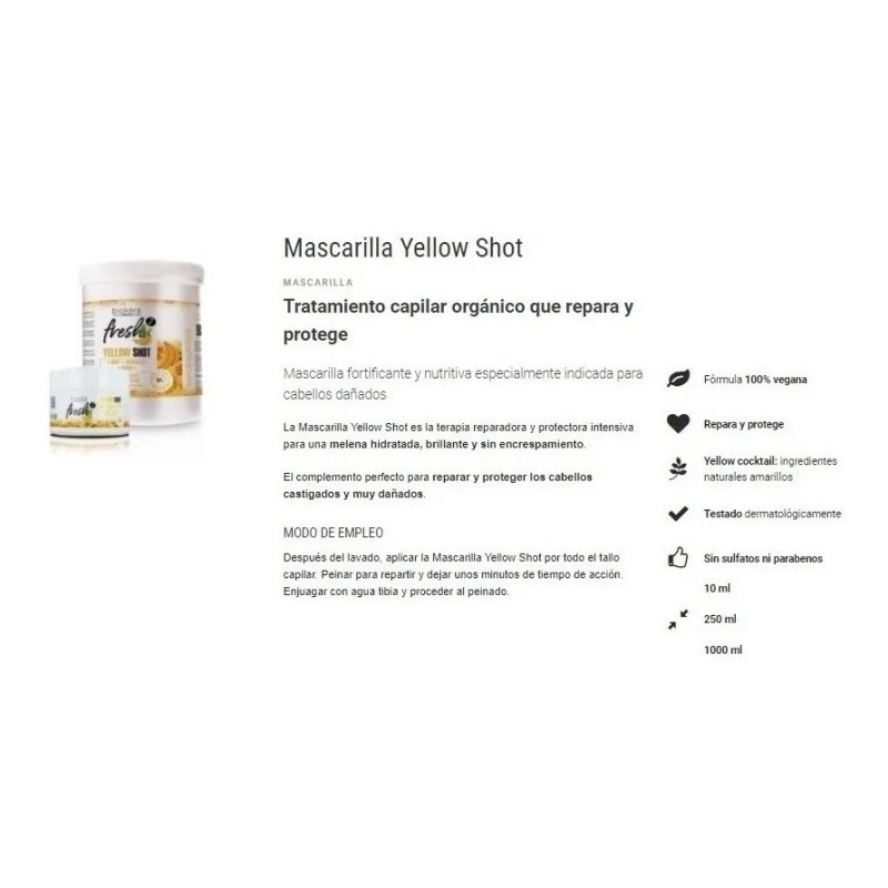 Kit Yellow Shot Curly Cream 300ml + Mascarilla 250ml