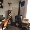 YOHSNOR Indoor Firewood Rack - Adjustable Storage Holder for Fireplace