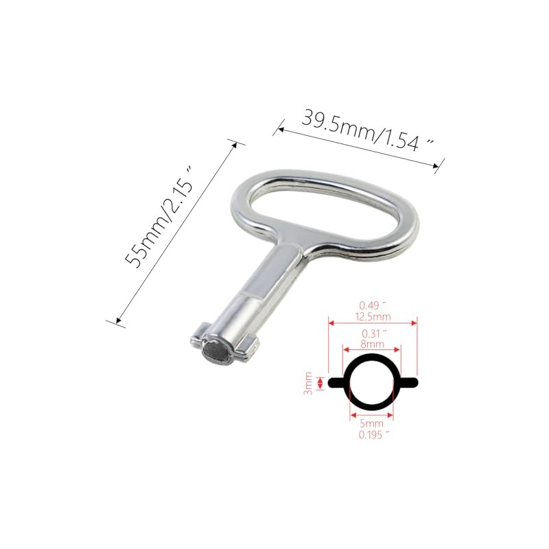 Hyamass Electrical Cabinet Key Set - 4-Pack Aluminum Alloy Safety
