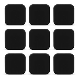 6 PCS Door Stoppers Wall Protector with Strong Self-Adhesive Backing Doorknob Door Handle Bumper Self Silicone Buffer Guard for Home, Office, School (Black)