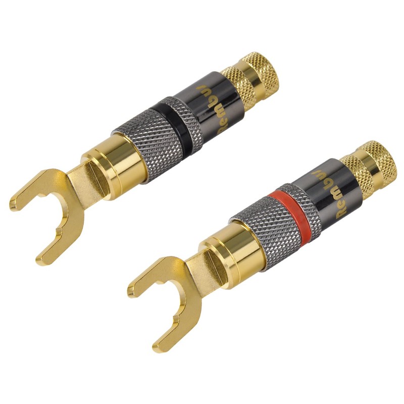 Rembus KS-216 High End Cable Lugs Gold-Plated Pack of 4