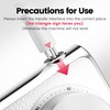 L'UGX Professional Nail Drill 30000RPM, Cordless Rechargeable Electric Nail File