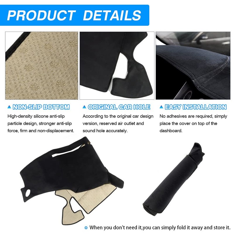 Cartist Dash Cover for Ford F-150 F150 1997-2003 Dashboard Cover