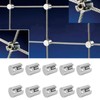 10Pcs Cross Cable Clamps 316 Stainless Steel Railing Wire Rope