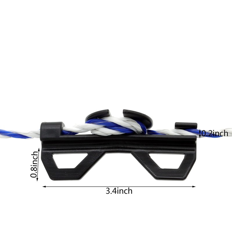 6 Pcs Poly Wire Tightener, Electric Fence Insulator for Tightener,