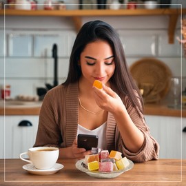 Eastanbul Turkish Delights Candy, 4 Flavors, International Candy Box - 1.3lb