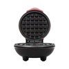 Jocca - Round Waffle Iron in Pink, 500 W, Non-Stick