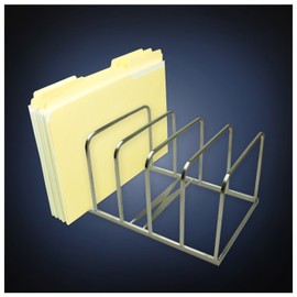 ArtsOnDesk Modern Art Section-Combinable File Sorter St207 Stainless Steel Satin Finish Magazine Holder Binder Mail Letter Document Memo Book Organizer Stand Rack Desk Office Accessory Christmas