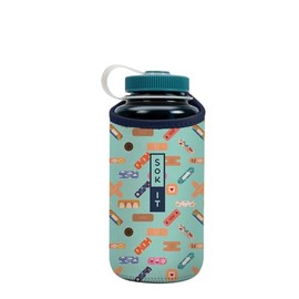 Sok It Botl Sok Water Bottle Sleeve Insulated Neoprene Cover (Happy Healers, Fits 32oz Nalgene)
