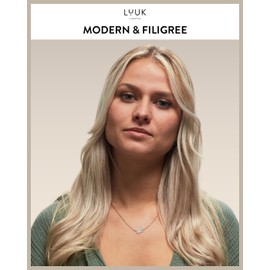 LUUK LIFESTYLE Necklace with Edelweiss pendant, flower of the alps, water-resistant and robust stainless steel, women’s jewellery, silver