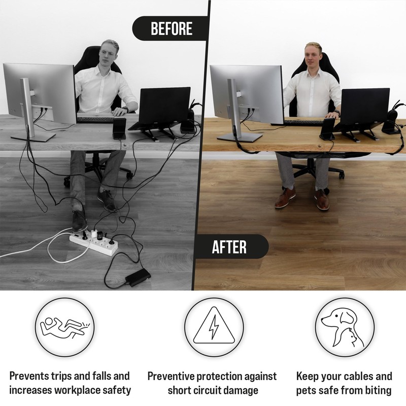 Cable Management net - Under Desk Cable Management Tray -
