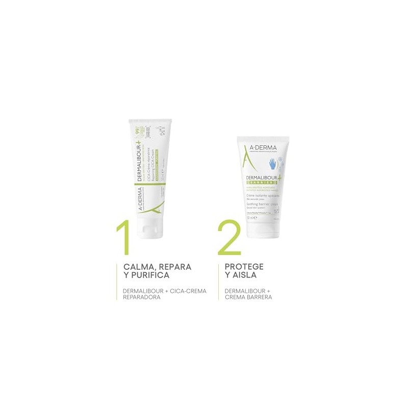 A-DERMA Dermalibour+ Crema Corporal Barrera Protectora Piel Seca, 50 ml