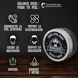Mamba Shave Crema After Shave para Hombre | 140 ml | hidratante y protectora para después del rasurado. Post rasurado para piel sensible. Calma la Irr