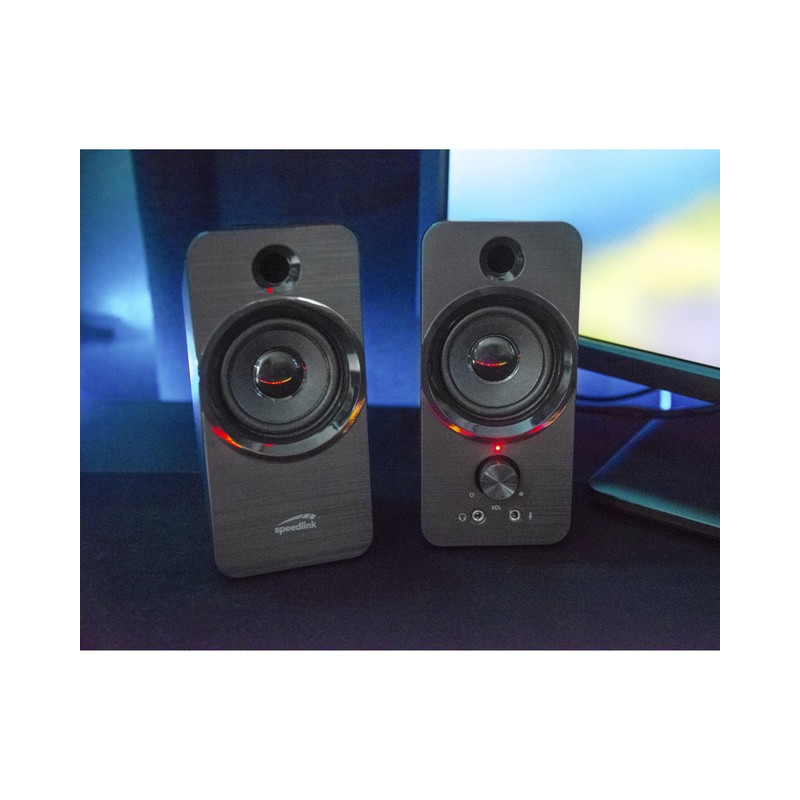 Speedlink Daroc Stereo PC Speaker, 3.5 mm Jack Plug, 12