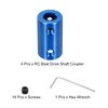 MECCANIXITY Rigid Screw Coupling 7mm to 8mm Shaft Coupler Connector