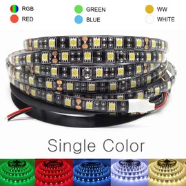 FOLGEMIR 5 m LED Strip, Cold White, 5050, 300 LEDs Strip, DC 12 V, Waterproof Light Strip, Mild Backlight