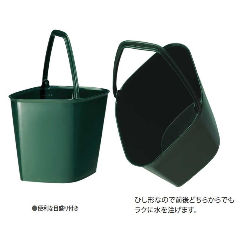 Daiwa Plastic "WORLD" Green Bucket 10 Type, 13.6 x 9.1
