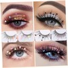 FOMIYES Sets Extensions Eyelashes for Women Cosplay Glitter False Lashes