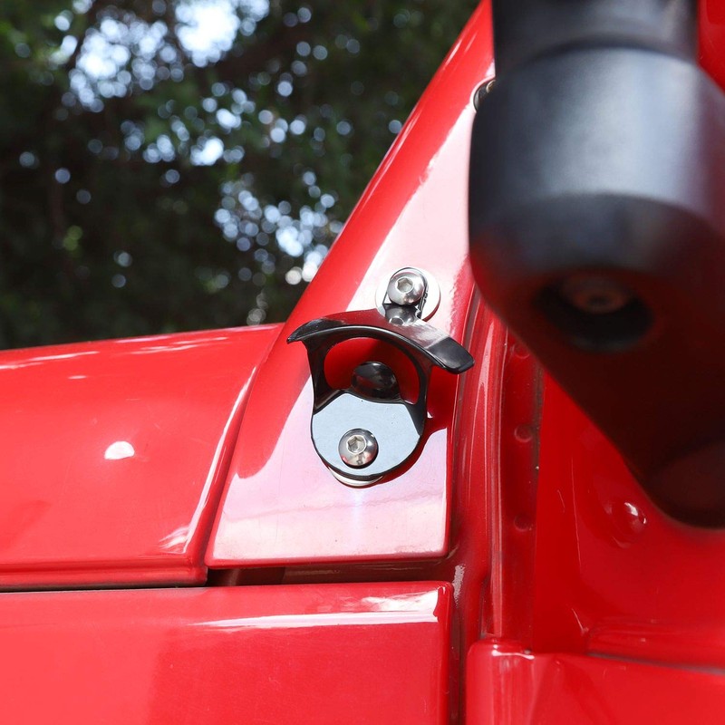 CheroCar Body Mounted Beer Bottle Opener for Jeep Wrangler JK