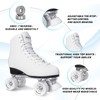 Nattork Roller Skates for Women and Girls, PU Leather High-top