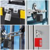 ZHEGE Combination Padlock for Locker, 4 Digit Combination Lock for
