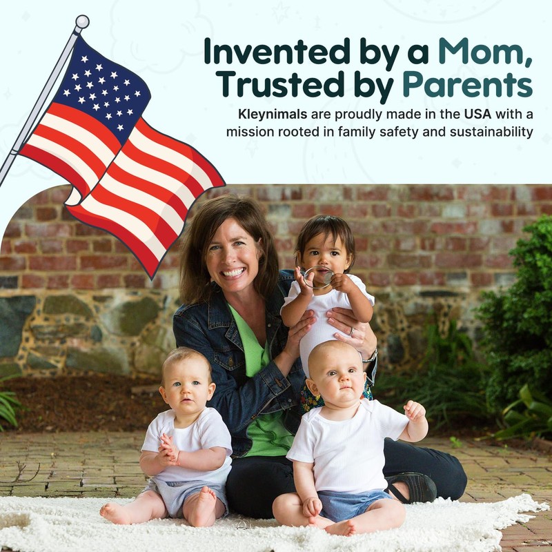 Made in USA Stainless Steel Toy Keys, Baby Rattle, Teether