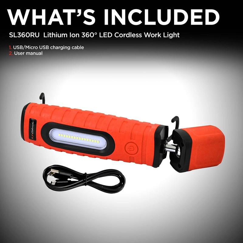 Schumacher Electric 400 Lumen LED Cordless Work Light and Torch,