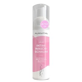 ALMIVITAL Women's Intimate Wash Lotion 200 ml pH Value 3.8 and Lactic Acid - Sensitive, Hygienic Cleaning in the Intimate Area - Protection Against Odour, Itching & Skin Irritation - Daily Body Care
