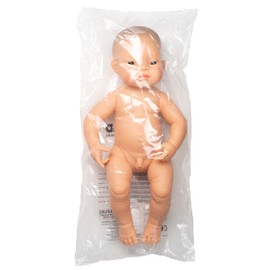 Miniland Asian Boy Newborn Baby Doll 15.75", Anatomically Correct, for Children 10 Months and Older, Soft Vinyl Body, Made in Spain, Defined Facial Features