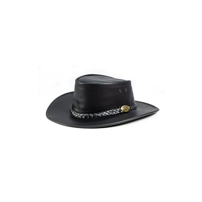 Jacaru Australia 1003 Swagman Hat, Black, Medium