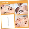 BIUDECO 2pcs Surgical Grade Tweezers Eyelid Treatment Tool for Brow