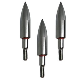 Stainless Steel Archery Field Points 5/16 9/32 19/64 Archery Field Points 100/125/150/200 Grains Bullet Points Screw in Broadheads (1 Dozen 12 PCS) (11/32″, 200Grains)