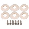 Lovermusic 14x6mm Plastic Washers with Screws Replacement for Guitar Open