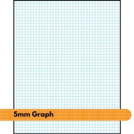 Quill A4 Grid Book, 5mm Squares, 70gsm, 120 Pages, Black Polypropylene Cover