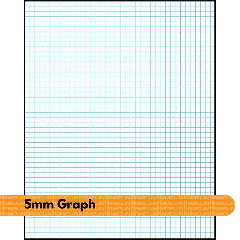 Quill A4 Grid Book, 5mm Squares, 70gsm, 120 Pages, Black