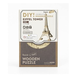 Tsukurun Desu® Robotime TG501 Eiffel Tower 3D Wooden Puzzle (Japanese Version)