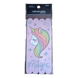 Noved  Limas Pulidoras De Uñas /  Decoradas / 24 Piezas/ Grano 100