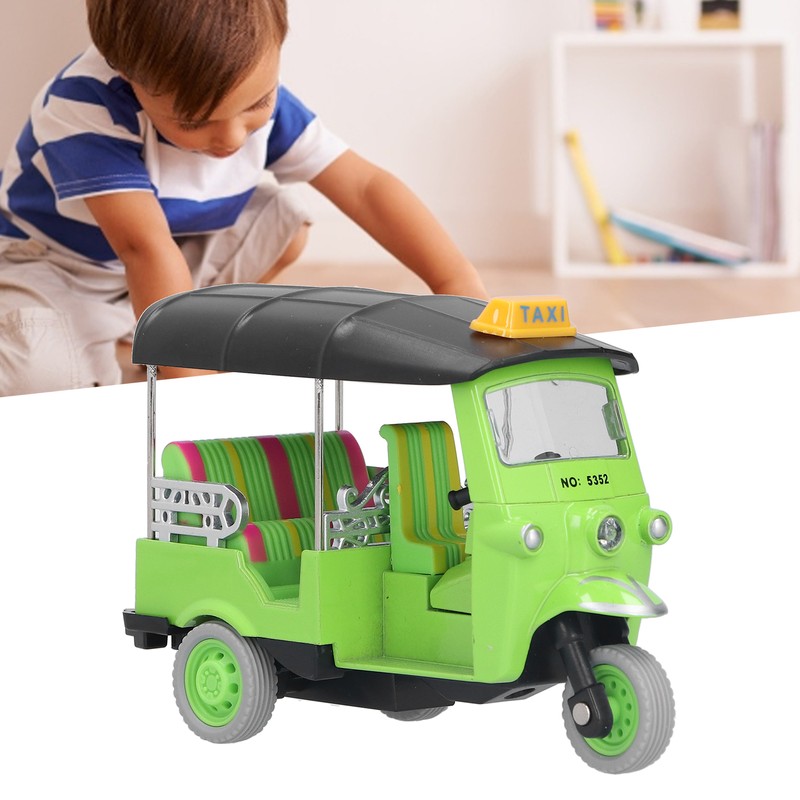 Pull Back Thai Tricycle Simulation Alloy Tuk Tuk Car Model