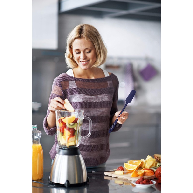 Silicone Jar Spatula | 600F Heat Resistant Non-Stick Rubber Scraper