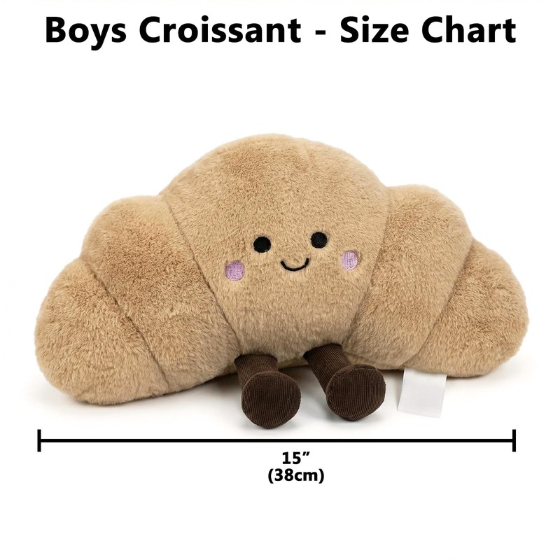 VigorSpring Croissant Plush Pillows 15 Inches