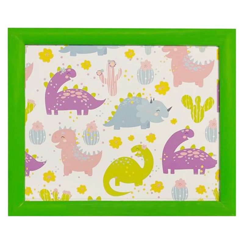 Dinosaurs Laptray, Wood, Plastic, Cotton Bed Tray Children Gift Lap
